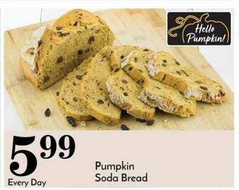 Pavilions Pumpkin Soda Bread offer