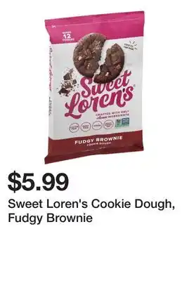 Wegmans Sweet loren's cookie dough, fudgy brownie offer