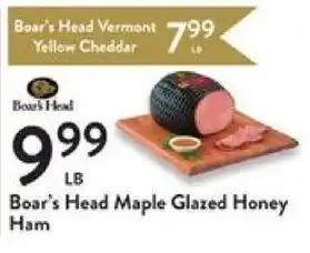 Fresh Thyme Boar's Head Maple Glazed Honey Ham offer