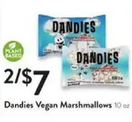 Fresh Thyme Dandies Vegan Marshmallows 10 oz offer