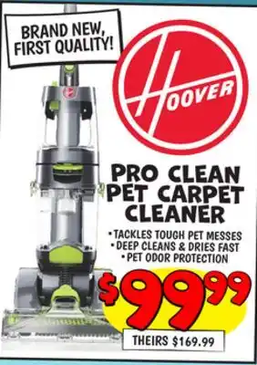 Ollie's Hoover pro clean pet carpet cleaner offer