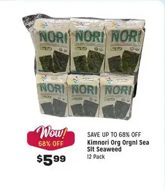 Grocery Outlet Org orgnl sea slt seaweed offer