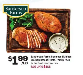 Grocery Outlet Sanderson farms boneless skinless chicken breast fillets offer