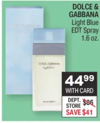 CVS Dolce & gabbana light blue edt spray 1.6 oz offer