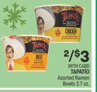 CVS Tapatío asorted ramen bowls 3.7 oz offer