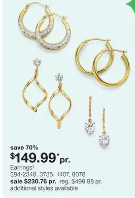 JC Penney Earrings◊ offer