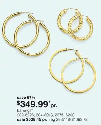 JC Penney Earrings◊ offer