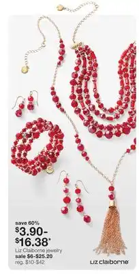 JC Penney Liz claiborne jewelry offer