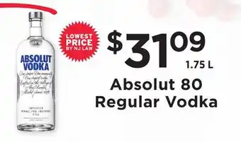 ShopRite 80 regular vodka offer