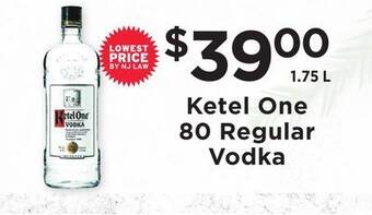 ShopRite 80 regular vodka offer