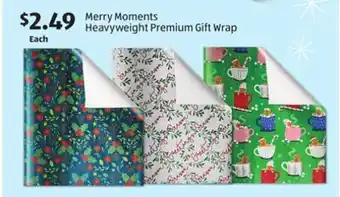 Aldi Merry moments heavyweight premium gift wrap offer