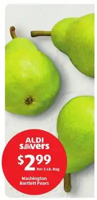 Aldi Washington bartlett pears offer
