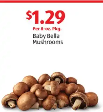 Aldi Baby bella mushrooms offer