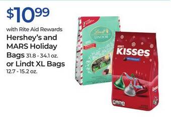 Rite Aid Hershey's and mars holiday bag offer