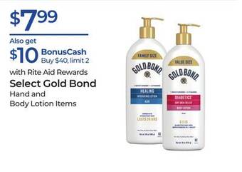 Rite Aid Select gold bond offer
