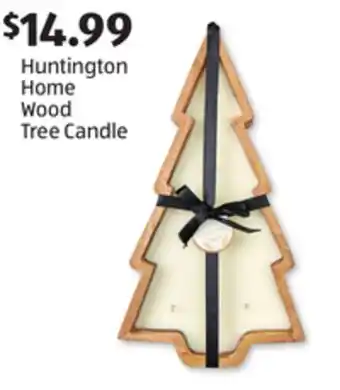 Aldi Huntington home wood tree candle offer