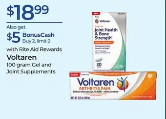 Rite Aid Voltaren offer