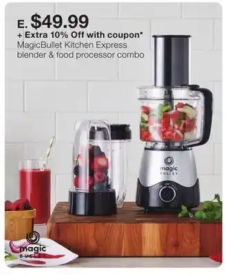 JC Penney Magicbullet kitchen express blender & food processor combo offer