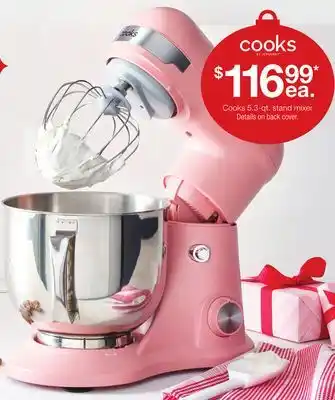 JC Penney Cooks 5.3-qt. stand mixer offer