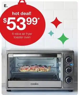 JC Penney 6-slice air fryer toaster oven offer