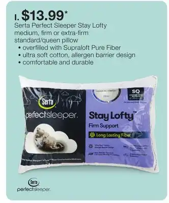 JC Penney Serta perfect sleeper stay lofty medium, firm or extra-firm offer