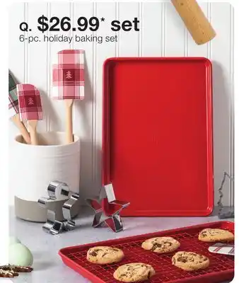 JC Penney 6-pc. holiday baking set offer