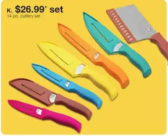 JC Penney 14-pc. cutlery set offer