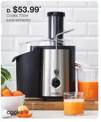 JC Penney Cooks 700w juice extractor offer