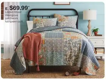 JC Penney Linden street westgrove patchwork full/queen quilt offer