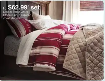 JC Penney Linden street grant stripe 3-pc. full/queen comforter set offer