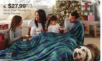 JC Penney North pole trading co. family blanket offer