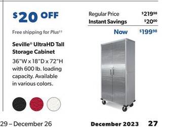 Sam's Club Seville ultrahd tall storage cabinet offer