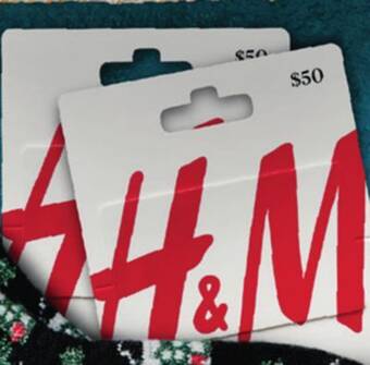 Sam's Club $50 h&m gift card offer