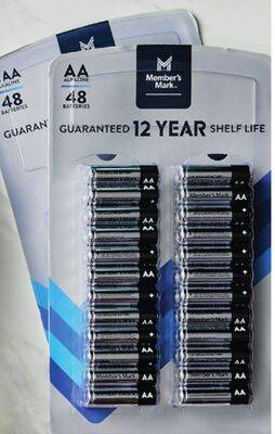 Sam's Club Member's mark alkaline aa and aaa batteries offer