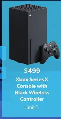 Sam's Club Xbox series x console with black wireless controller offer