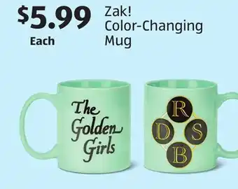 Aldi Zak! color-changing mug offer