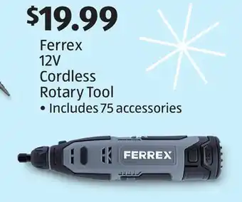 Aldi Ferrex 12v cordless rotary tool offer