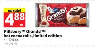 Lidl Pillsbury grands! hot cocoa rolls, limited edition offer