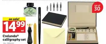 Lidl Crelando calligraphy set offer