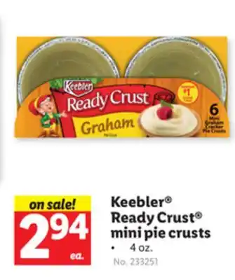Lidl Keebler ready crust mini pie crusts offer