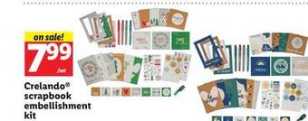 Lidl Crelando scrapbook embellishment kit offer