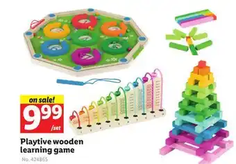 Lidl Playtive wooden learning game offer