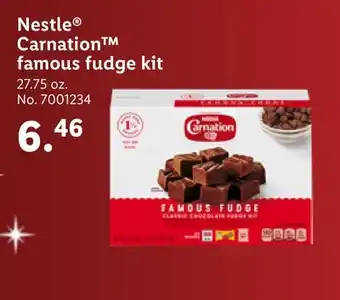 Lidl Nestle carnation famous fudge kit offer