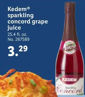 Lidl Kedem sparkling concord grape juice offer