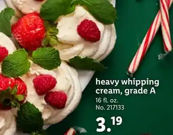 Lidl Heavy whipping cream, grade a offer