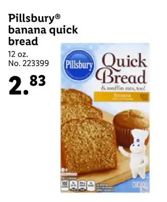 Lidl Pillsbury banana quick bread offer