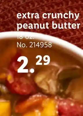 Lidl Extra crunchy peanut butter offer