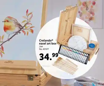 Lidl Crelando easel art box offer