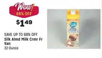 Grocery Outlet Almd milk crmr fr van offer