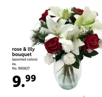 Lidl Rose & lily bouquet offer